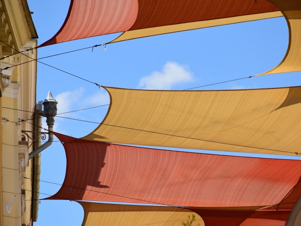 HDPE Square Shade Sails nrog UV Stabilizers